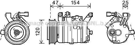 Ava Quality Cooling CRK120 - Компрессор кондиционера unicars.by