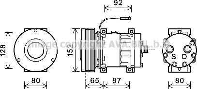 Ava Quality Cooling CSK008 - Компрессор кондиционера unicars.by