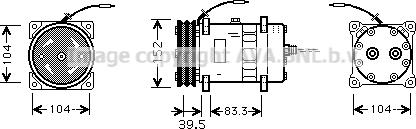 Ava Quality Cooling CSK002 - Компрессор кондиционера unicars.by