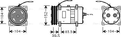 Ava Quality Cooling CSAK002 - Компрессор кондиционера unicars.by