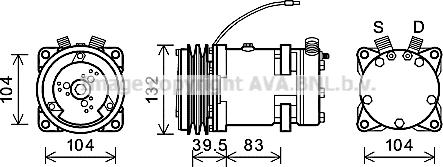 Ava Quality Cooling CSK007 - Компрессор кондиционера unicars.by