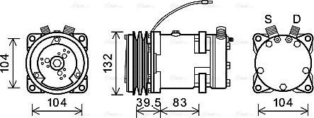 Ava Quality Cooling CSAK007 - Компрессор кондиционера unicars.by