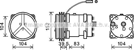 Ava Quality Cooling CSK020 - Компрессор кондиционера unicars.by