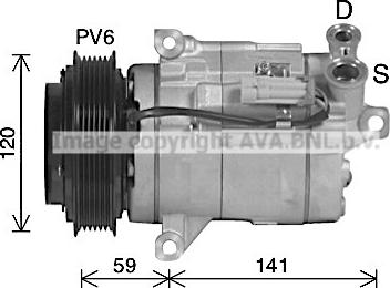 Ava Quality Cooling CTK079 - Компрессор кондиционера unicars.by