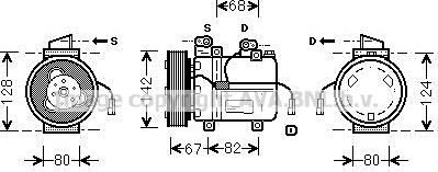 Ava Quality Cooling CTK071 - Компрессор кондиционера unicars.by