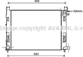 Ava Quality Cooling DA2008 - Радиатор, охлаждение двигателя unicars.by