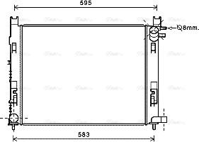 Ava Quality Cooling DAA2008 - Радиатор, охлаждение двигателя unicars.by