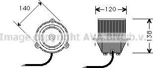 Ava Quality Cooling DF7501 - Электродвигатель, вентиляция салона unicars.by