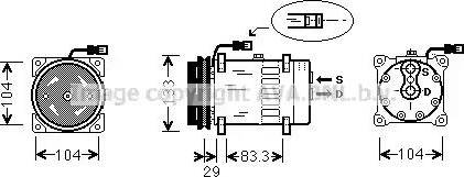 Ava Quality Cooling DF K026 - Компрессор кондиционера unicars.by