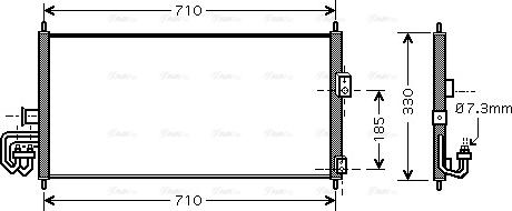 Ava Quality Cooling DN 5201 - Конденсатор кондиционера unicars.by