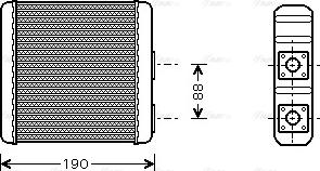 Ava Quality Cooling DN 6139 - Теплообменник, отопление салона unicars.by