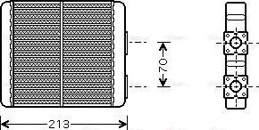 Ava Quality Cooling DN 6226 - Теплообменник, отопление салона unicars.by