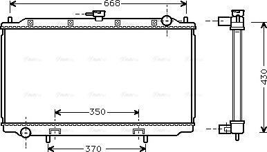 Ava Quality Cooling DNA2181 - Радиатор, охлаждение двигателя unicars.by