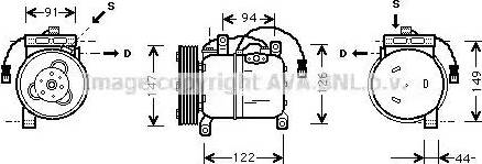 Ava Quality Cooling DN K004 - Компрессор кондиционера unicars.by