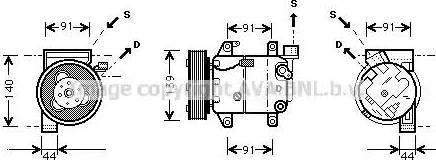 Ava Quality Cooling DN K005 - Компрессор кондиционера unicars.by