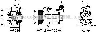 Ava Quality Cooling DN K306 - Компрессор кондиционера unicars.by