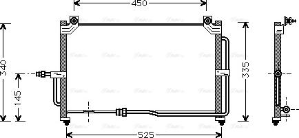 Ava Quality Cooling DW 5028 - Конденсатор кондиционера unicars.by