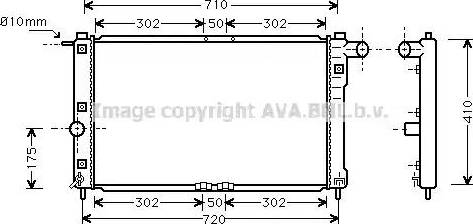 Ava Quality Cooling DW 2009 - Радиатор, охлаждение двигателя unicars.by