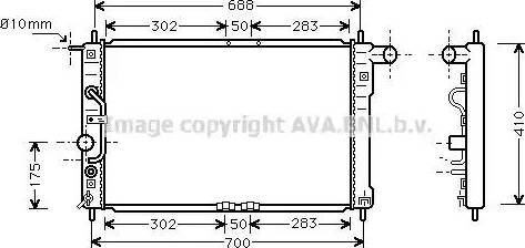 Ava Quality Cooling DW 2015 - Радиатор, охлаждение двигателя unicars.by