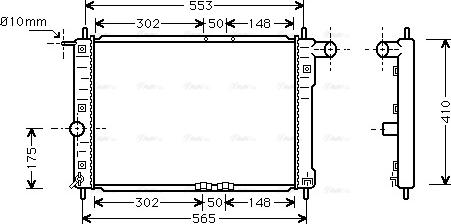 Ava Quality Cooling DW 2039 - Радиатор, охлаждение двигателя unicars.by