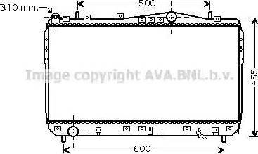 Ava Quality Cooling DW 2073 - Радиатор, охлаждение двигателя unicars.by