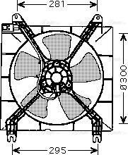 Ava Quality Cooling DW 7507 - Вентилятор, охлаждение двигателя unicars.by