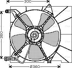 Ava Quality Cooling DW 7514 - Вентилятор, охлаждение двигателя unicars.by