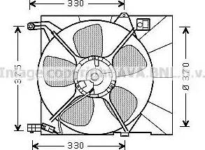 Ava Quality Cooling DW 7516 - Вентилятор, охлаждение двигателя unicars.by