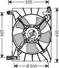 Ava Quality Cooling DW 7511 - Вентилятор, охлаждение двигателя unicars.by