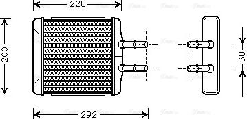 Ava Quality Cooling DWA6027 - Теплообменник, отопление салона unicars.by