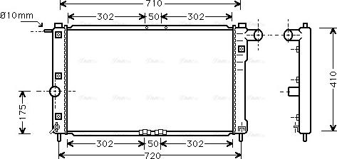 Ava Quality Cooling DWA2009 - Радиатор, охлаждение двигателя unicars.by