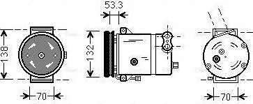 Ava Quality Cooling DWAK018 - Компрессор кондиционера unicars.by