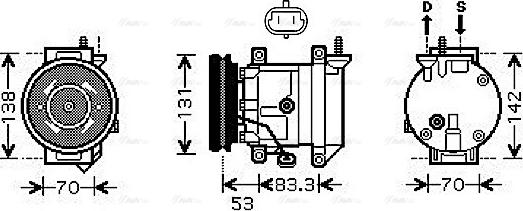 Ava Quality Cooling DWAK080 - Компрессор кондиционера unicars.by