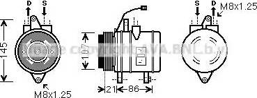 Ava Quality Cooling DW K079 - Компрессор кондиционера unicars.by