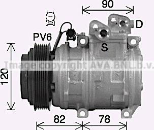 Ava Quality Cooling DWK435 - Компрессор кондиционера unicars.by