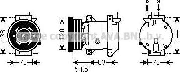 Ava Quality Cooling DWK091 - Компрессор кондиционера unicars.by