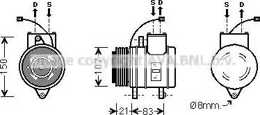 Ava Quality Cooling DW K041 - Компрессор кондиционера unicars.by