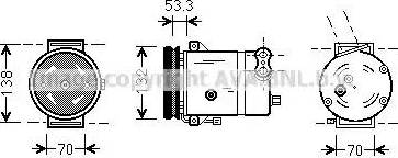 Ava Quality Cooling DW K018 - Компрессор кондиционера unicars.by