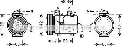 Ava Quality Cooling DW K037 - Компрессор кондиционера unicars.by