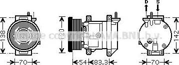 Ava Quality Cooling DW K071 - Компрессор кондиционера unicars.by