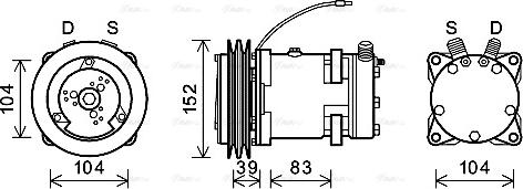 Ava Quality Cooling DZAK013 - Компрессор кондиционера unicars.by