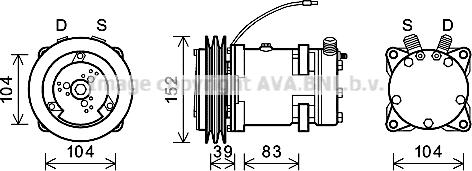 Ava Quality Cooling DZK013 - Компрессор кондиционера unicars.by