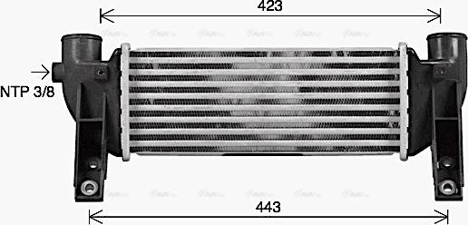 Ava Quality Cooling FD4697 - Интеркулер, теплообменник турбины unicars.by