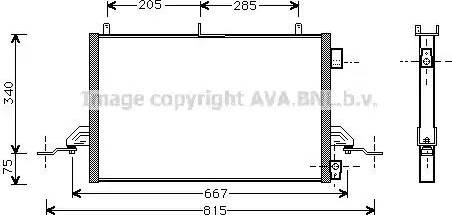 Ava Quality Cooling FD 5242 - Конденсатор кондиционера unicars.by