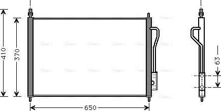 Ava Quality Cooling FD 5268 - Конденсатор кондиционера unicars.by