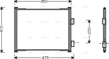 Ava Quality Cooling FD 5262 - Конденсатор кондиционера unicars.by