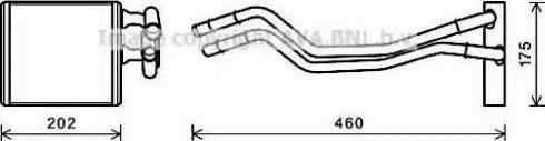 Ava Quality Cooling FD6455 - Теплообменник, отопление салона unicars.by