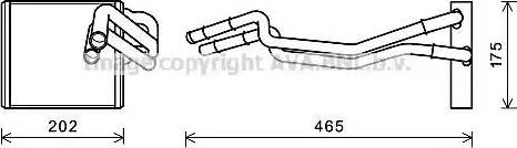 Ava Quality Cooling FD6463 - Теплообменник, отопление салона unicars.by