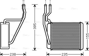 Ava Quality Cooling FD 6329 - Теплообменник, отопление салона unicars.by