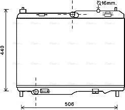 Ava Quality Cooling FD2442 - Радиатор, охлаждение двигателя unicars.by